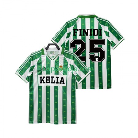 Billiga Fotbollströjor Real Betis FINIDI 25 1995 Retro Hemma tröja 1996 Kortärmad